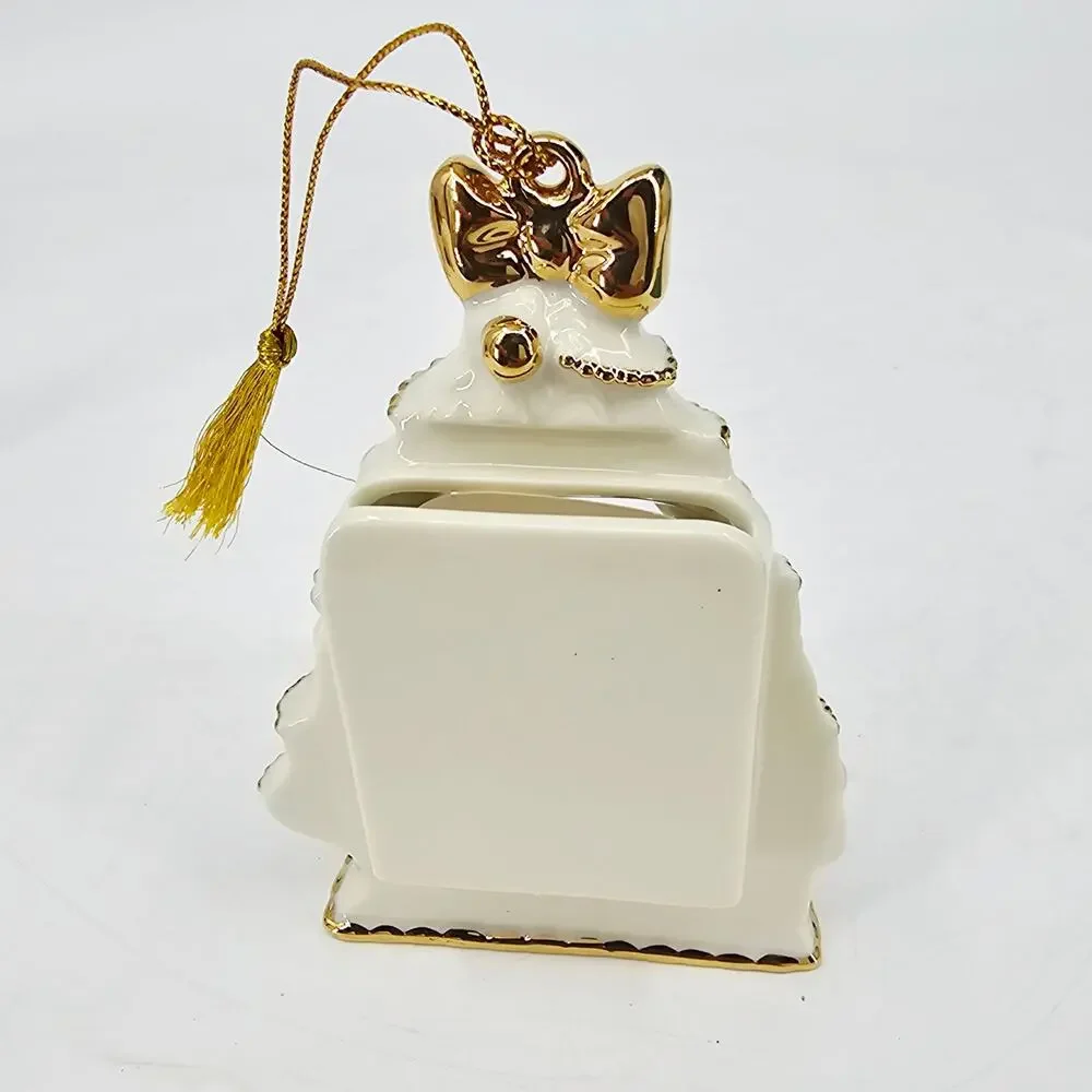 Lenox Porcelain Ornament Christmas Tree Photo Frame Personalized Named Brett